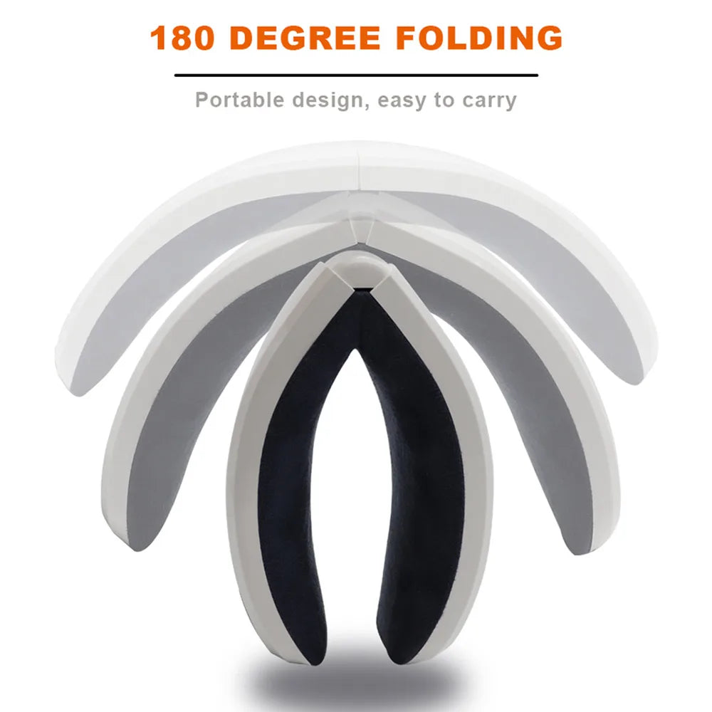 Smart Foldable Eye Massager with Hot Compress & Music – Electric Eye Care Device