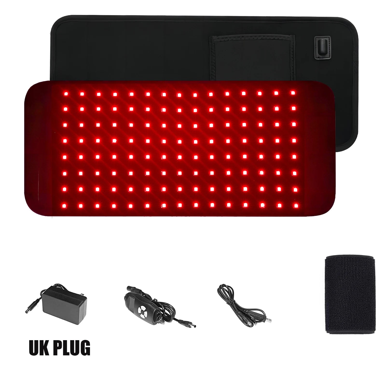 Red & Infrared Light Therapy Pad – 660nm & 850nm Wearable Wrap for Face, Body & Joint Relief