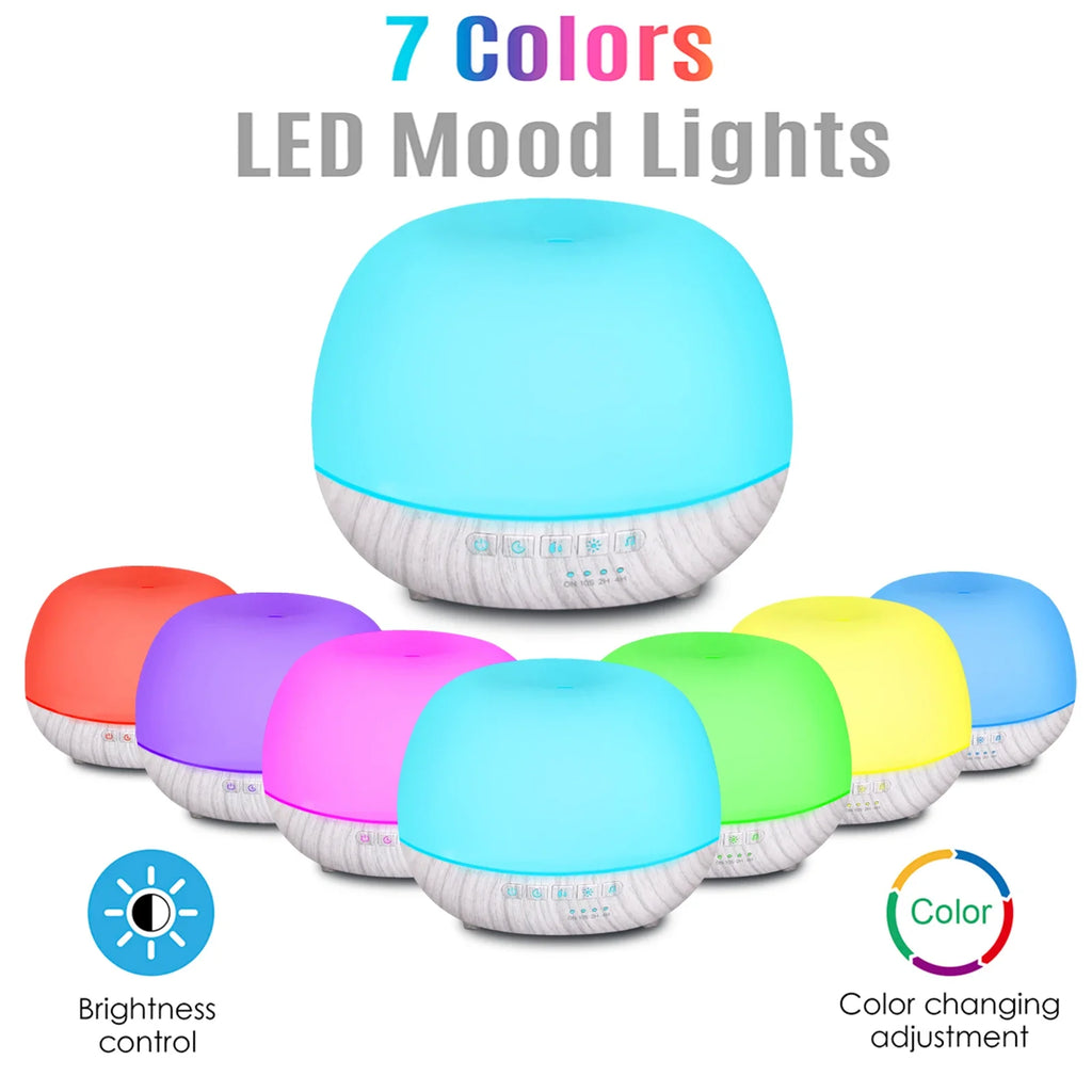 Smart WiFi 500ml Aromatherapy Diffuser – Tuya App, Alexa & Google Home, 7 LED Colours