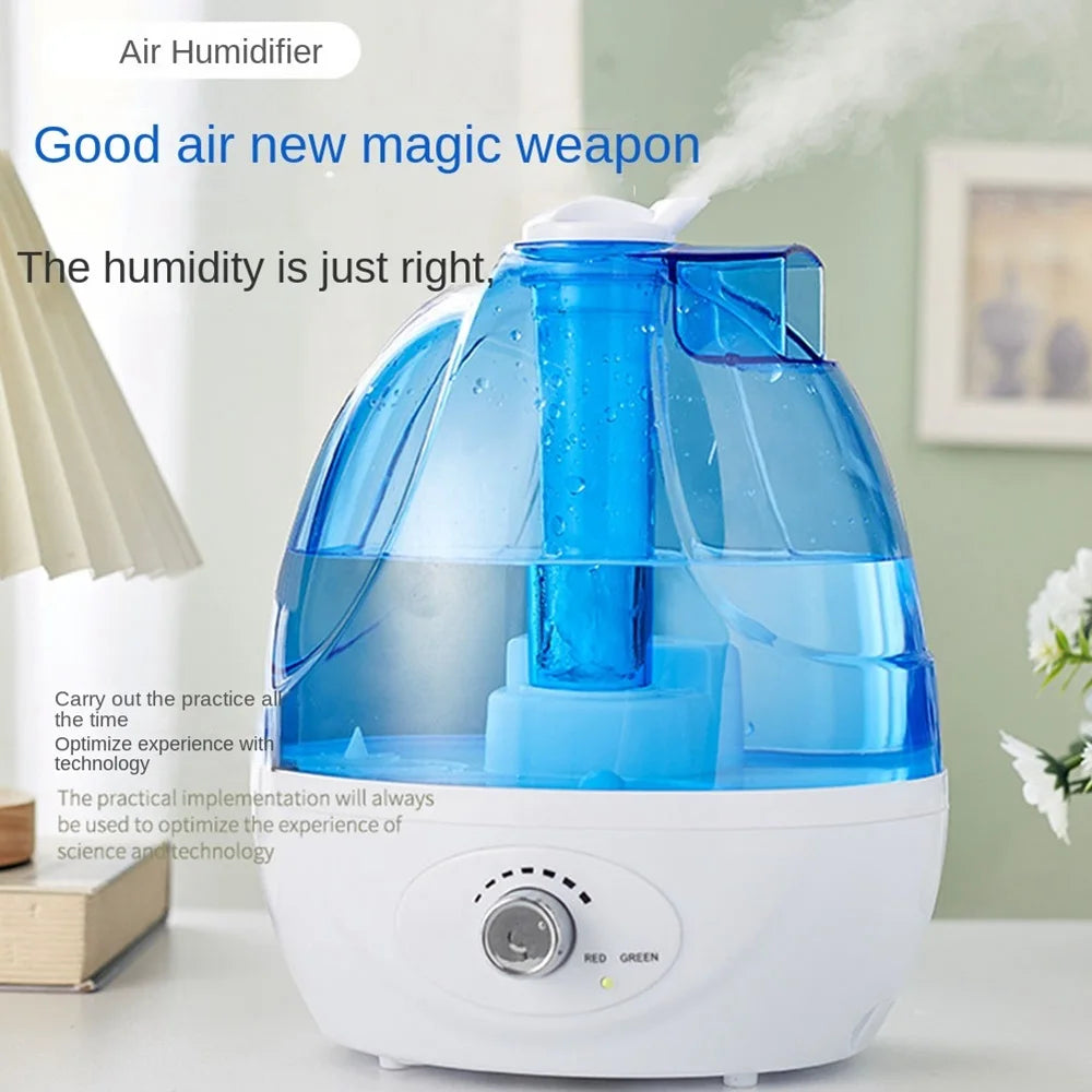 2.5L Quiet Ultrasonic Humidifier – 360° Rotation Essential Oil Diffuser for Bedroom