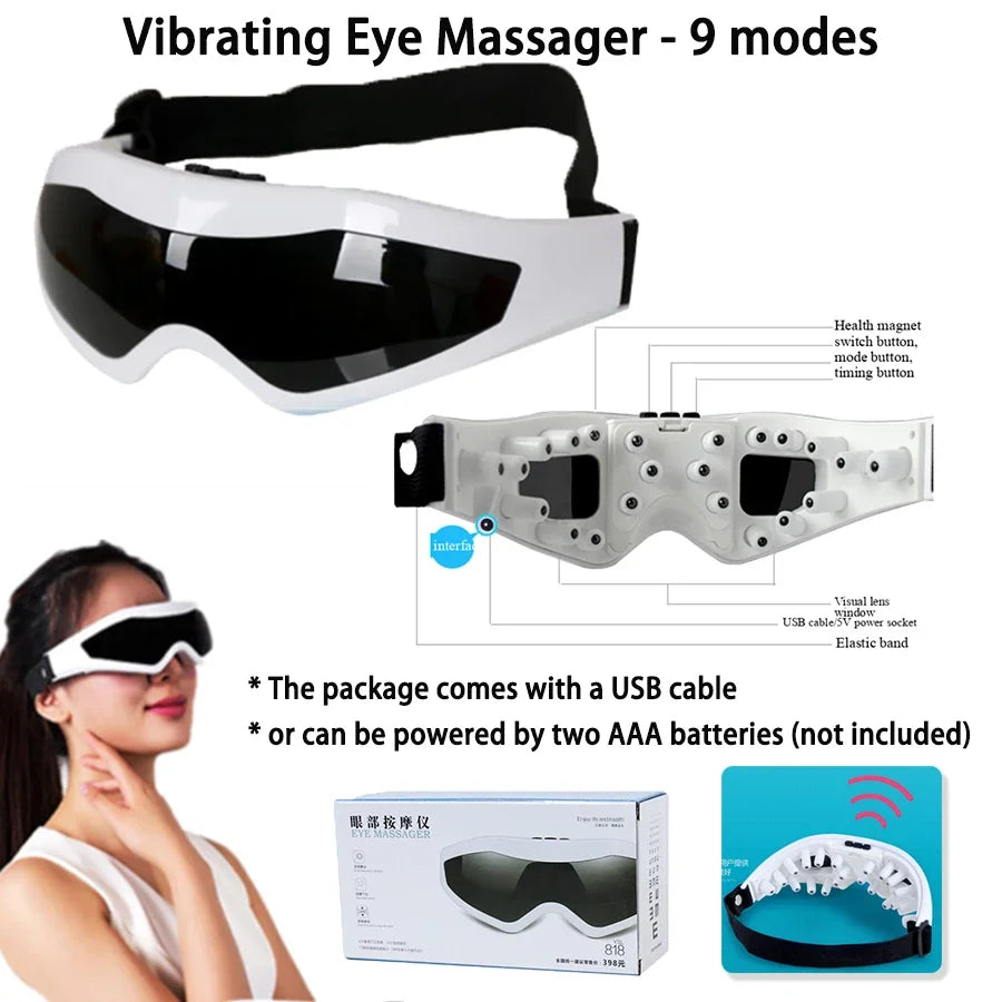 Nebulised Steam Eye Spa Glasses – Warm Mist Acupressure for Dry Eyes & Eye Fatigue
