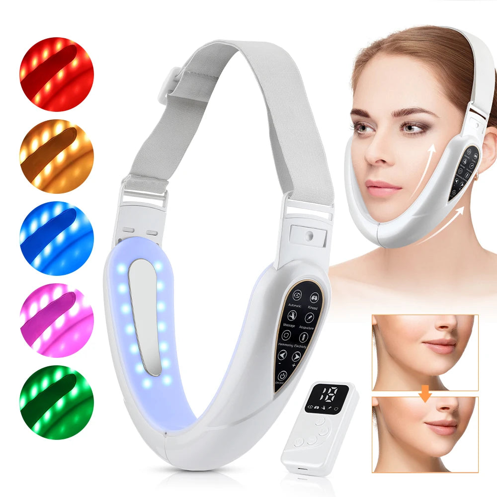 V-Face Slimming Device – 5 Modes EMS Double Chin Reducer & Facial Lifting