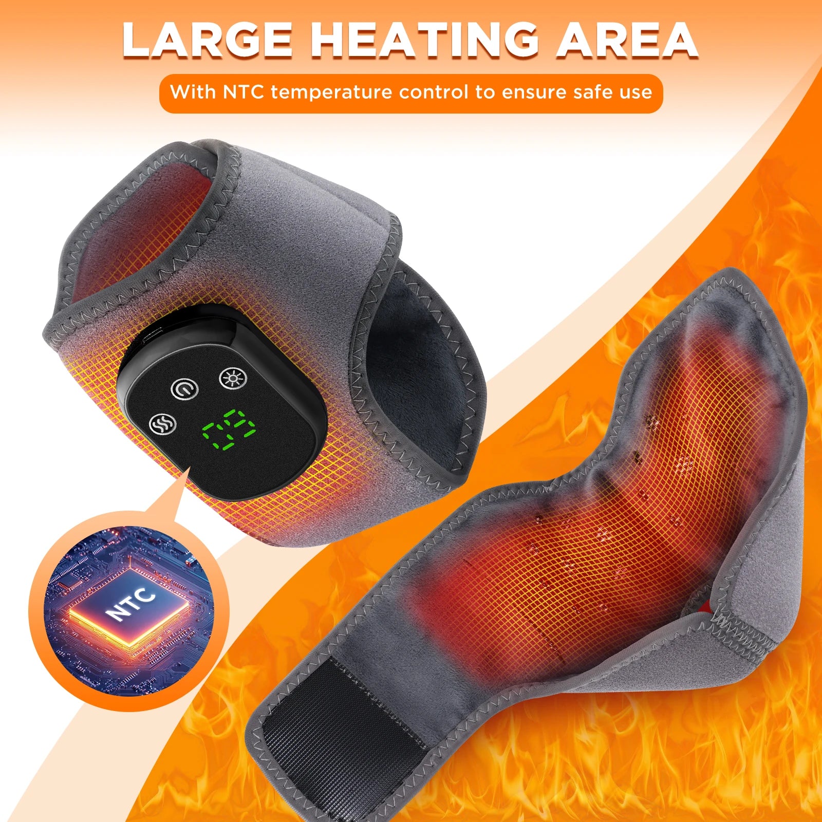 Electric Heated Ankle & Wrist Massager – Vibration + Heat for Joint Relief