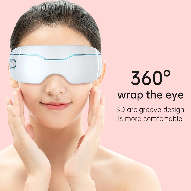 Electric Nano Steam Eye Massager – Acupressure & Portable Design for Dry Eyes & Sleep