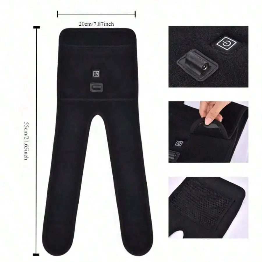 Electric USB Heated Knee Pads – Thermal Heat Therapy for Knee & Leg Pain Relief