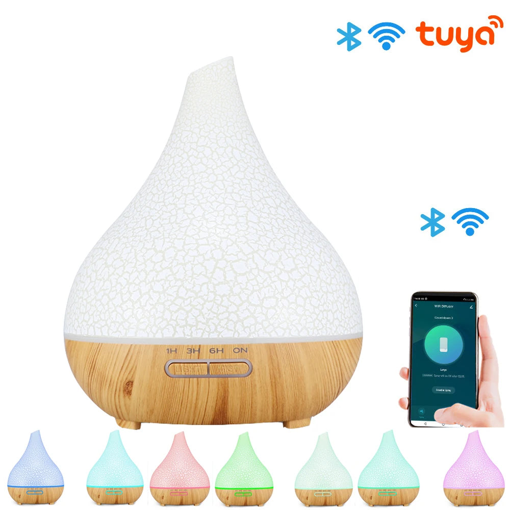 Tuya WiFi Smart Humidifier & Aroma Diffuser – Works with Google Home & Alexa
