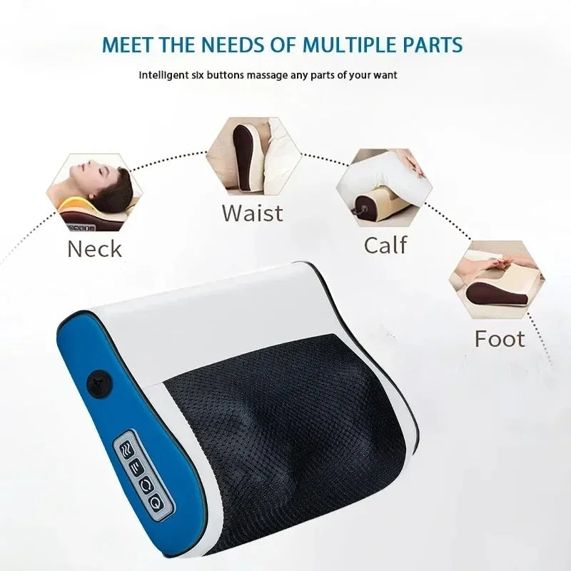 Multifunctional Neck & Shoulder Massager with Hot Compress – Kneading Relief at Home