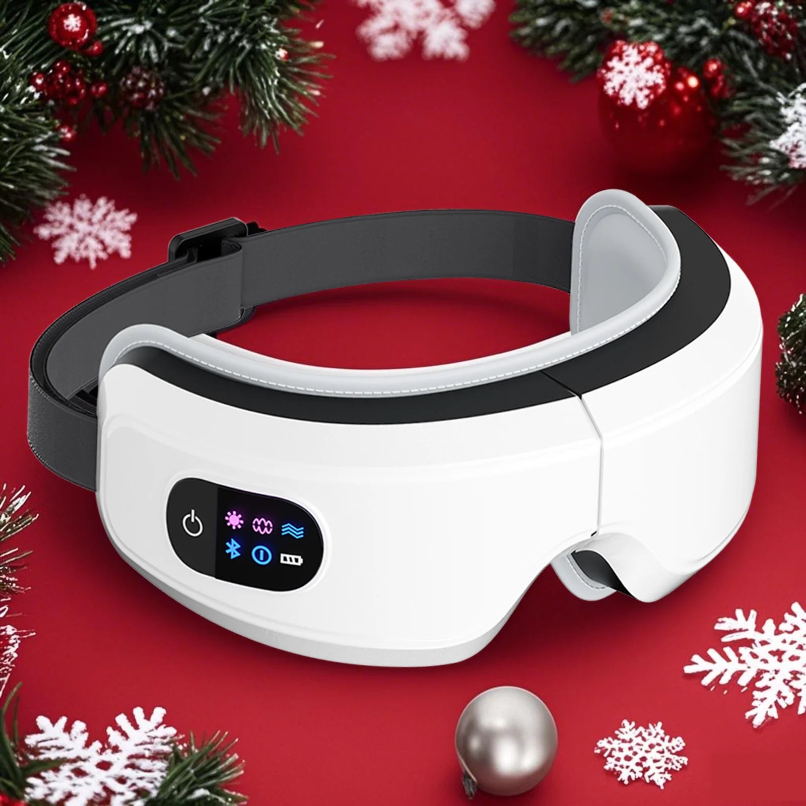 Smart Vibration Eye Massager – Bluetooth Music & Air Compression for Eye Relief & Sleep