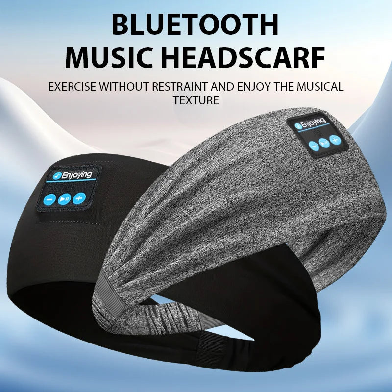 Wireless Bluetooth Sleeping Headband – HD Stereo Speakers & Eye Mask for Side Sleepers