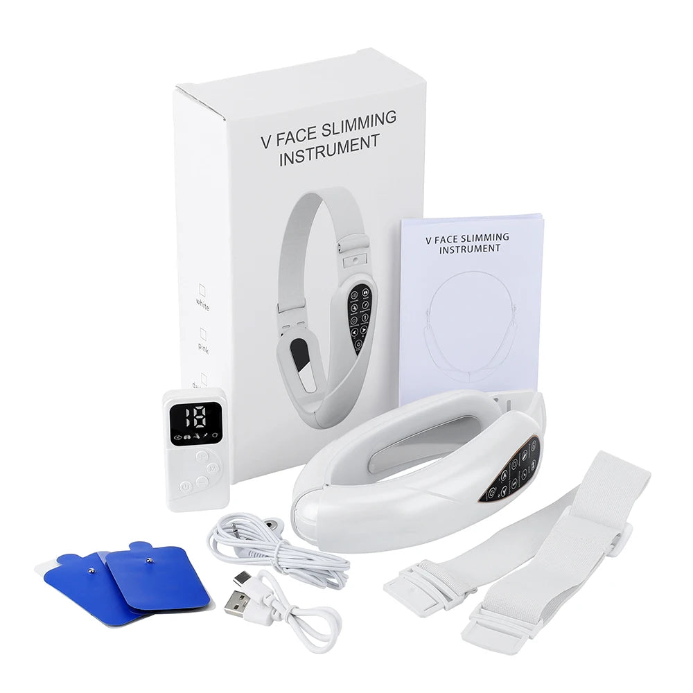V-Face Slimming Device – 5 Modes EMS Double Chin Reducer & Facial Lifting