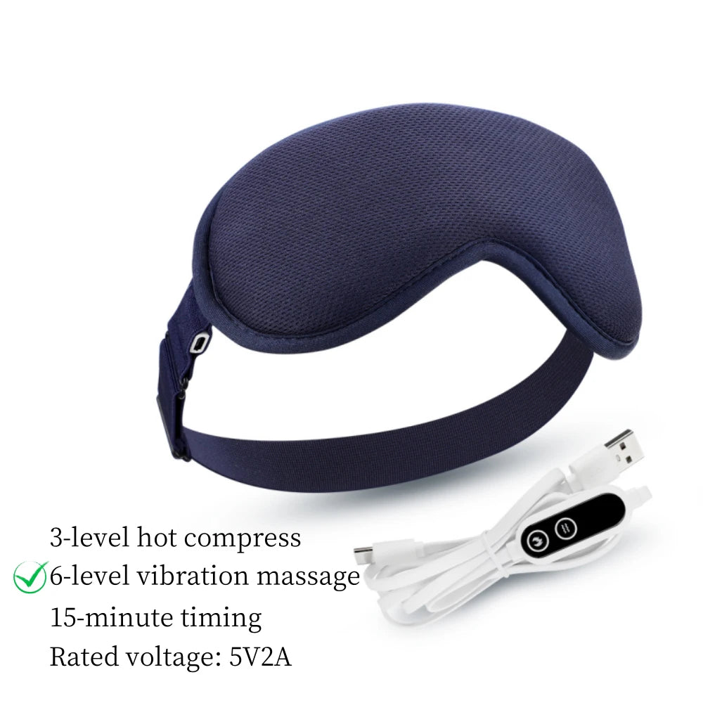 Smart Electric Eye Massager – Heat Compress & Music for Eye Fatigue & Sleep