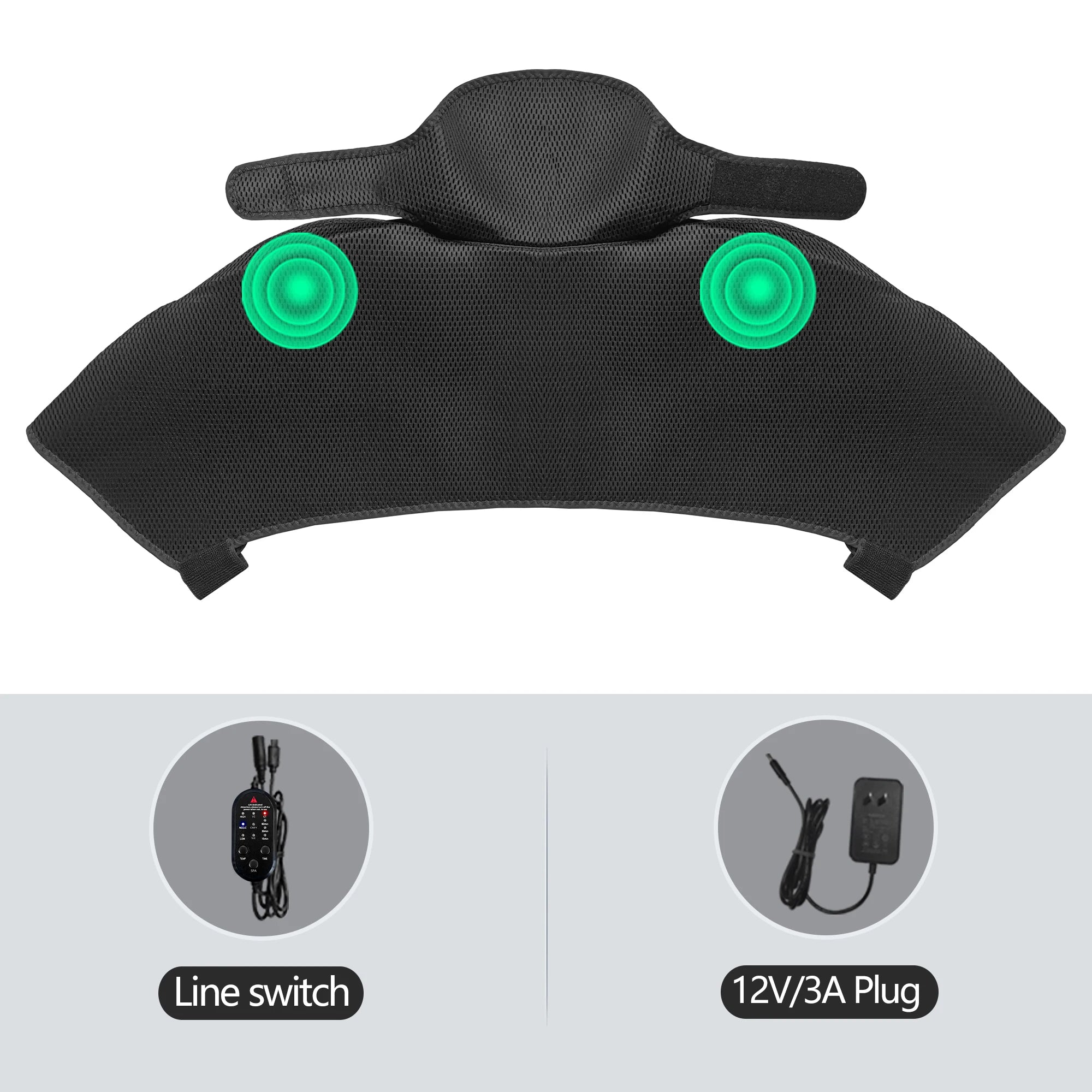 Heated Shoulder & Back Massager – 3 Massage Modes with Adjustable Heat