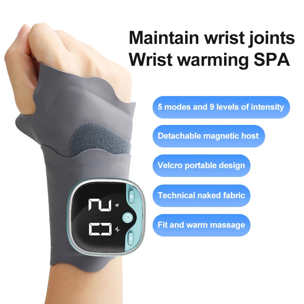 Say Goodbye to Wrist Pain! EMS Microcurrent Massage Far Infrared Heating Wrist Support Essential for Office Workers & Sports