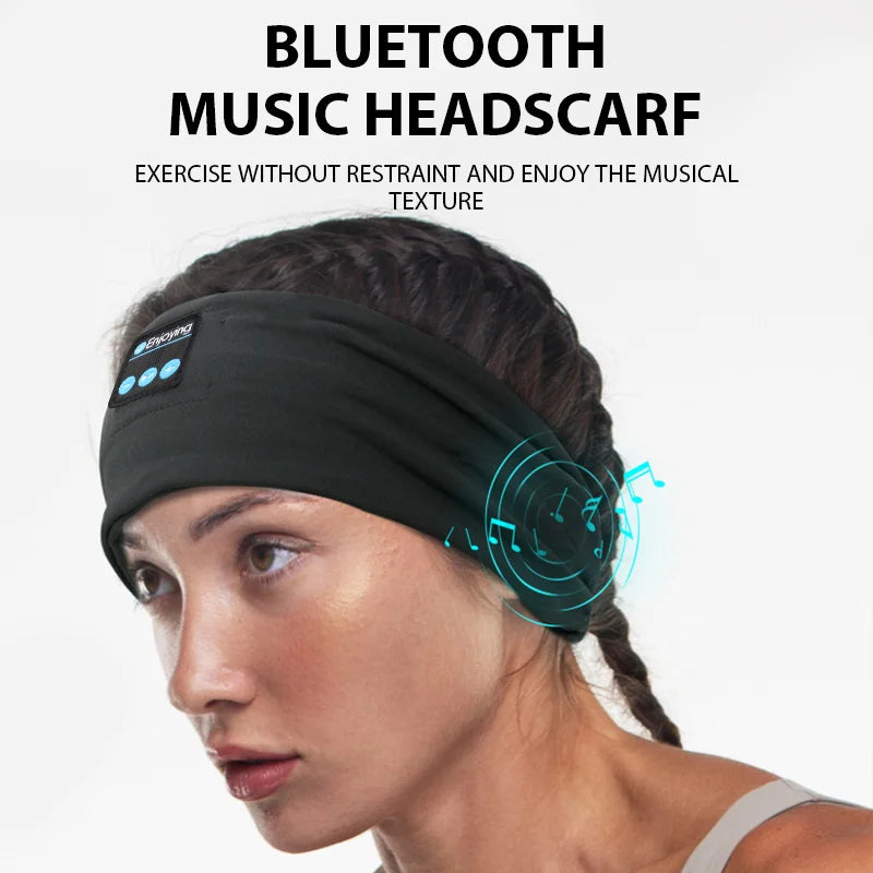 Wireless Bluetooth Sleeping Headband – HD Stereo Speakers & Eye Mask for Side Sleepers