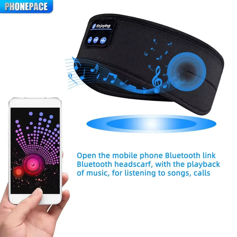 HOMEFISH Bluetooth Sleeping Headband – Wireless Earphones & Eye Mask for Better Sleep