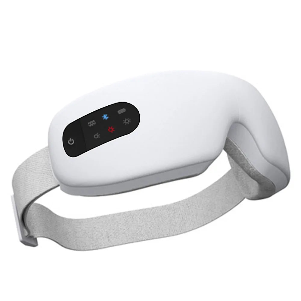 Smart Electric Eye Massager – Air Pressure, Hot Compress, Foldable & Bluetooth Music