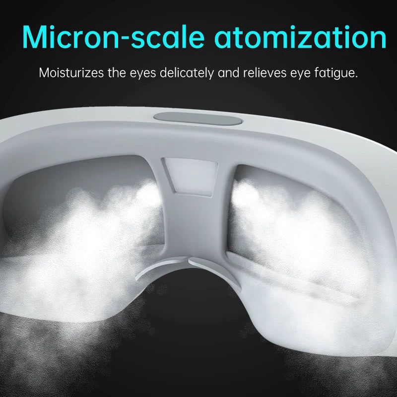 Electric Nano Steam Eye Massager – Atomising Acupressure for Dry Eyes, Fatigue & Better Sleep