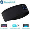 Bluetooth Sleeping Headphones Headband – Thin Soft Wireless Music Eye Mask for Side Sleepers