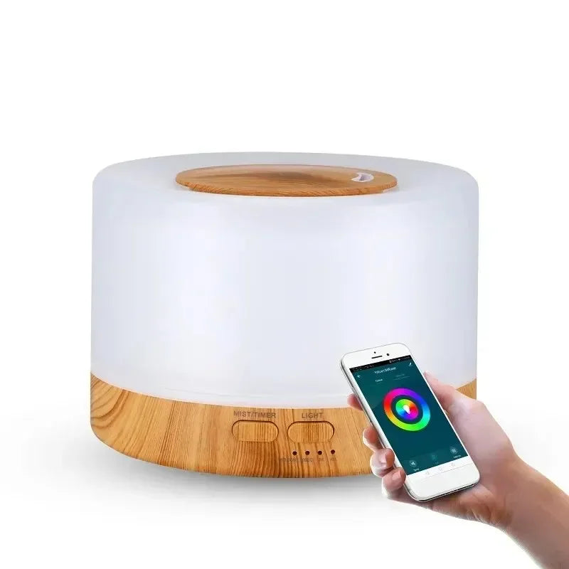 Tuya WiFi Smart Aroma Diffuser – Works with Google Home & Alexa, Ultrasonic Humidifier