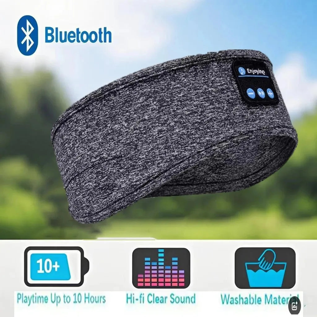 Butterfly Print Bluetooth Headband – Sweatproof Sleep & Workout Eye Mask Wireless Headset