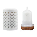 Ceramic Ultrasonic Aroma Diffuser – Timer Function, LED Lights & Essential Oil Diffuser