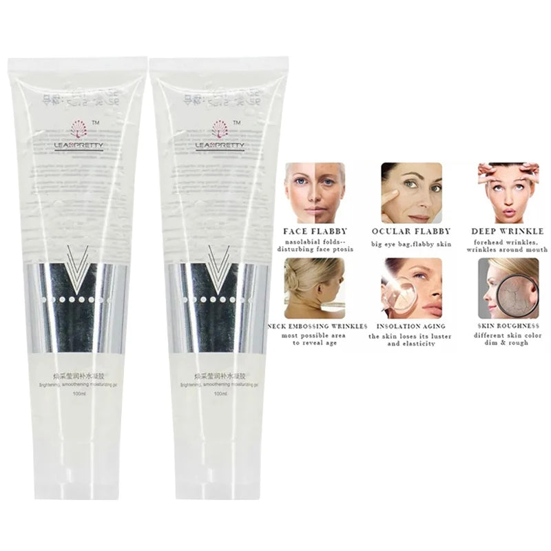 Newest 100ML Ultrasonic HIFU Gel Skin Firming Tighten Anti Wrinkles Gel High Intensity Focused Ultrasound Massager Gel 1PCS