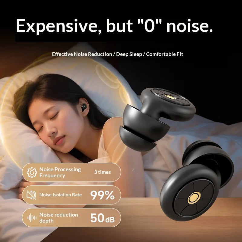 3D Sleep Eye Mask with Noise Cancelling Earplugs – Light Blocking for Insomnia Relief
