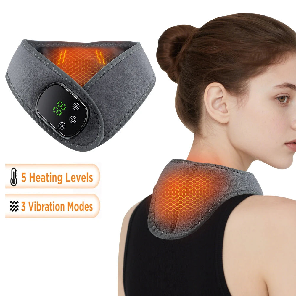 Electric Heated Ankle & Wrist Massager – Vibration + Heat for Joint Relief