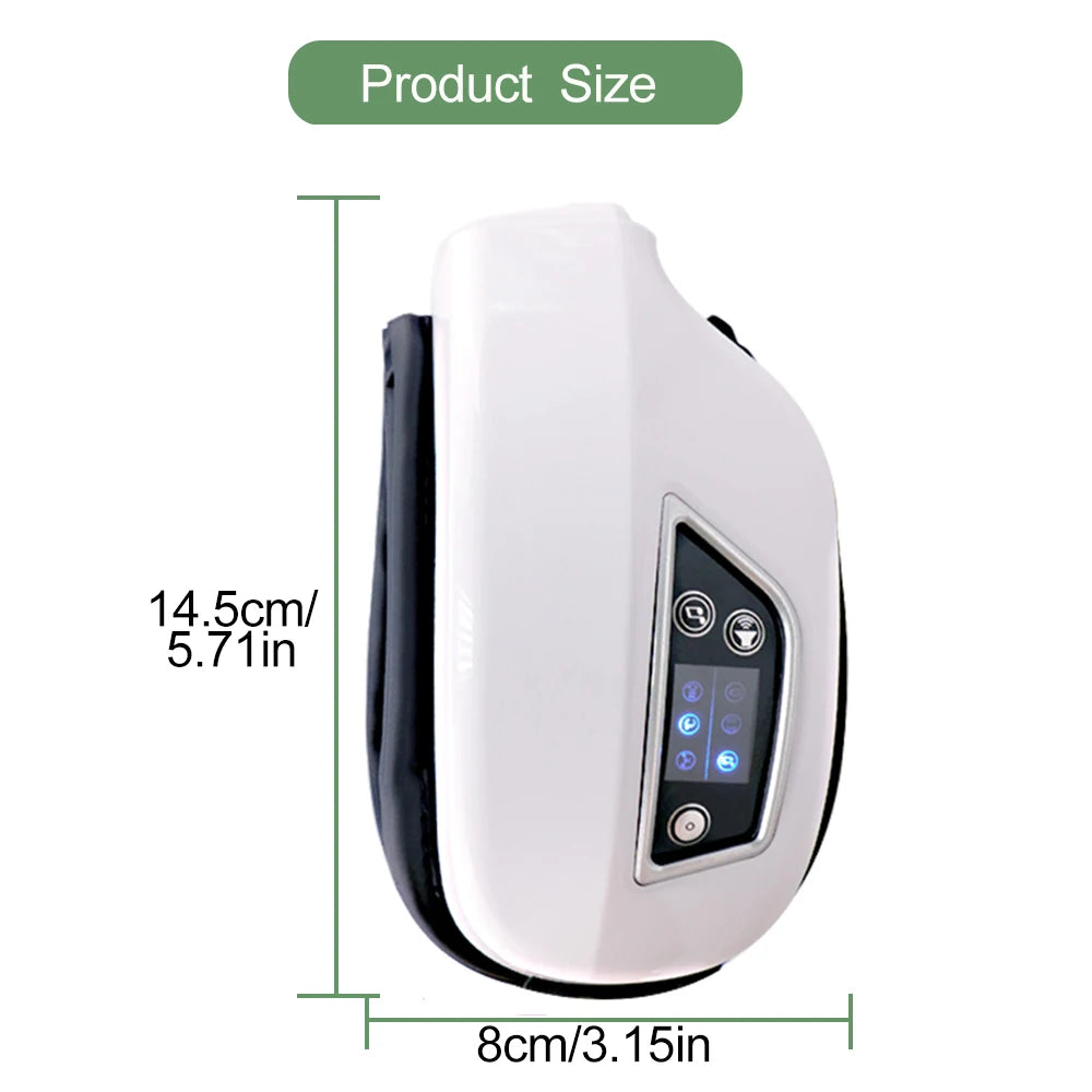 Smart Foldable Eye Massager – Kneading, Vibration, Airbag & Bluetooth Music Eye Care