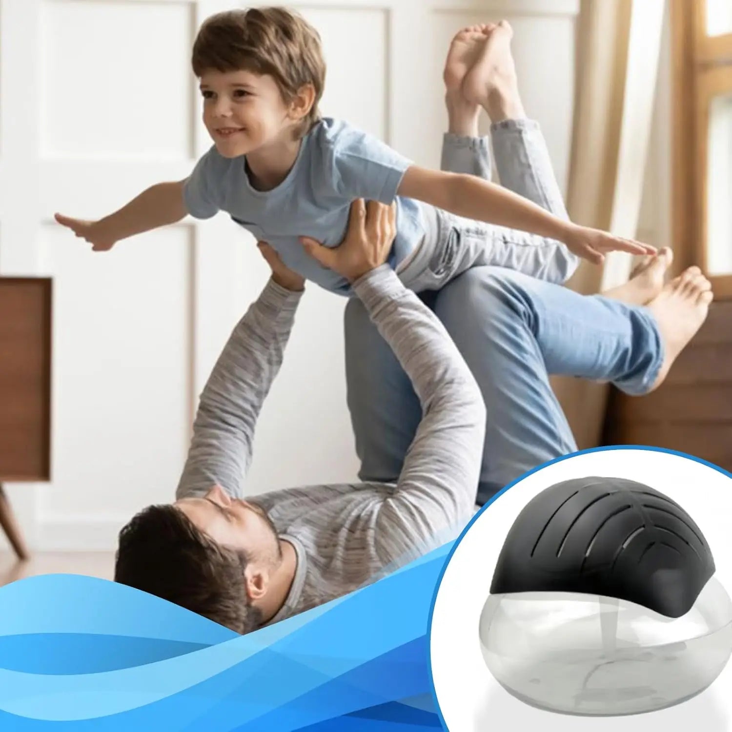 Water-Based Air Washer & Aroma Diffuser – Essential Oil with 7 LED Colour Night Light