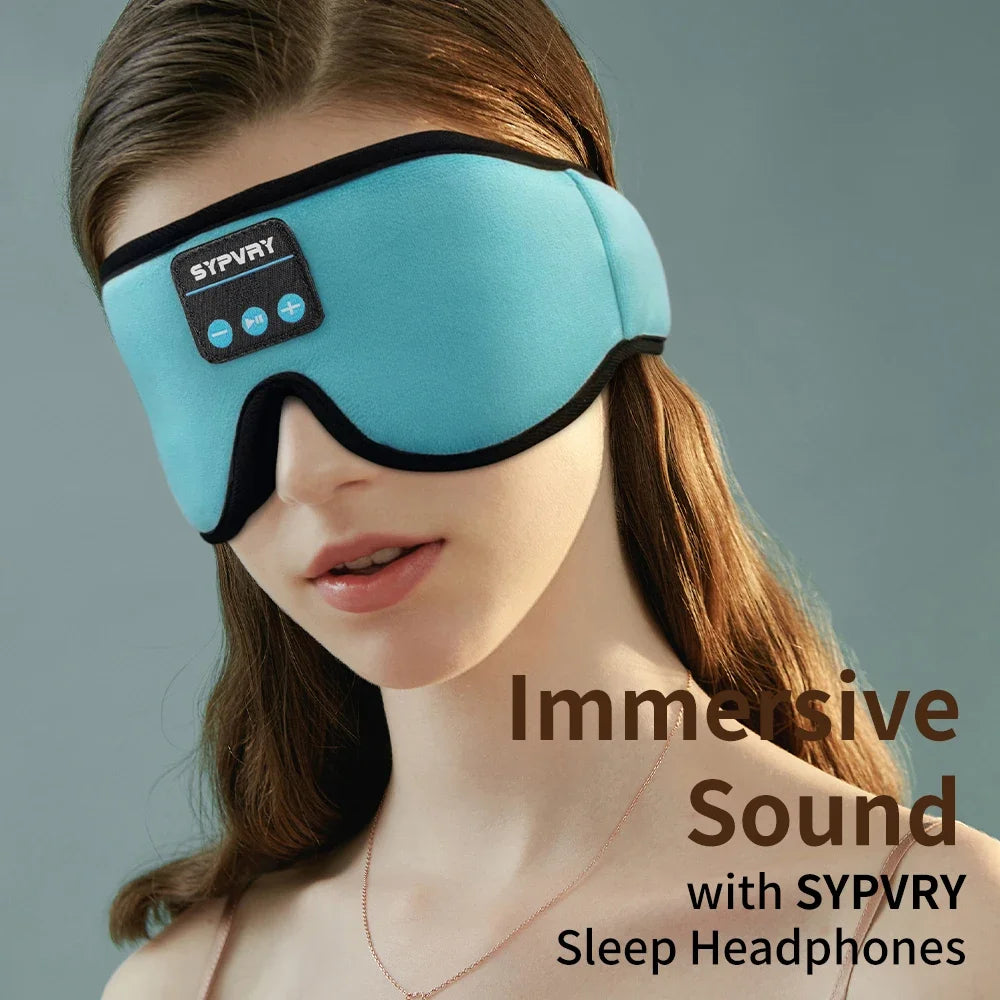 Bluetooth Sleep Eye Mask with Headphones – 3D Adjustable Blindfold for Men & Women