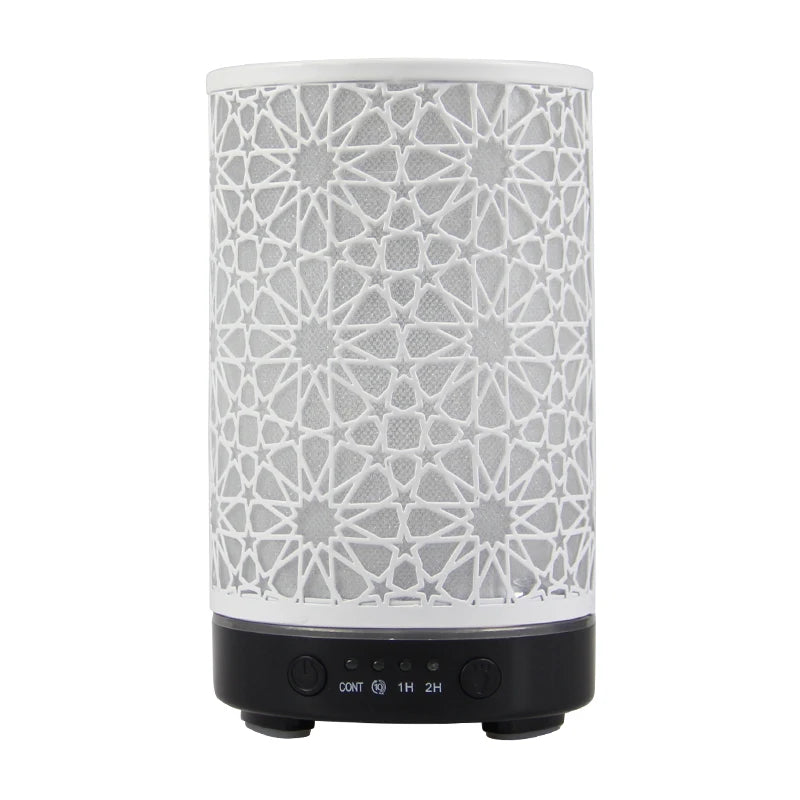 100ml Hollow Ultrasonic Essential Oil Diffuser – Timer & LED Light for Home Aromatherapy