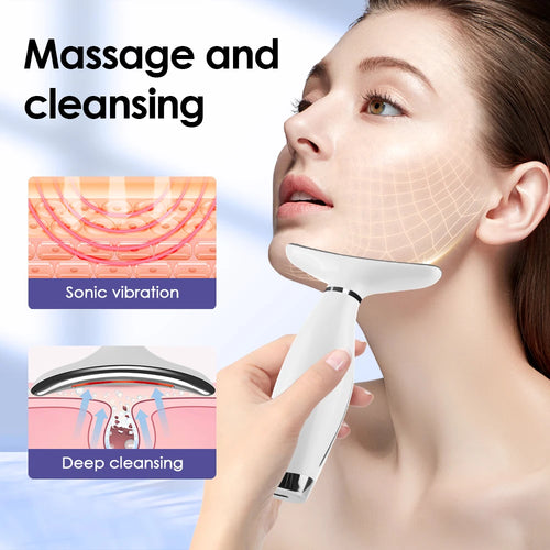 7-Colour Light Neck & Face Beauty Device – Skin Tightening, Double Chin & Anti-Wrinkle