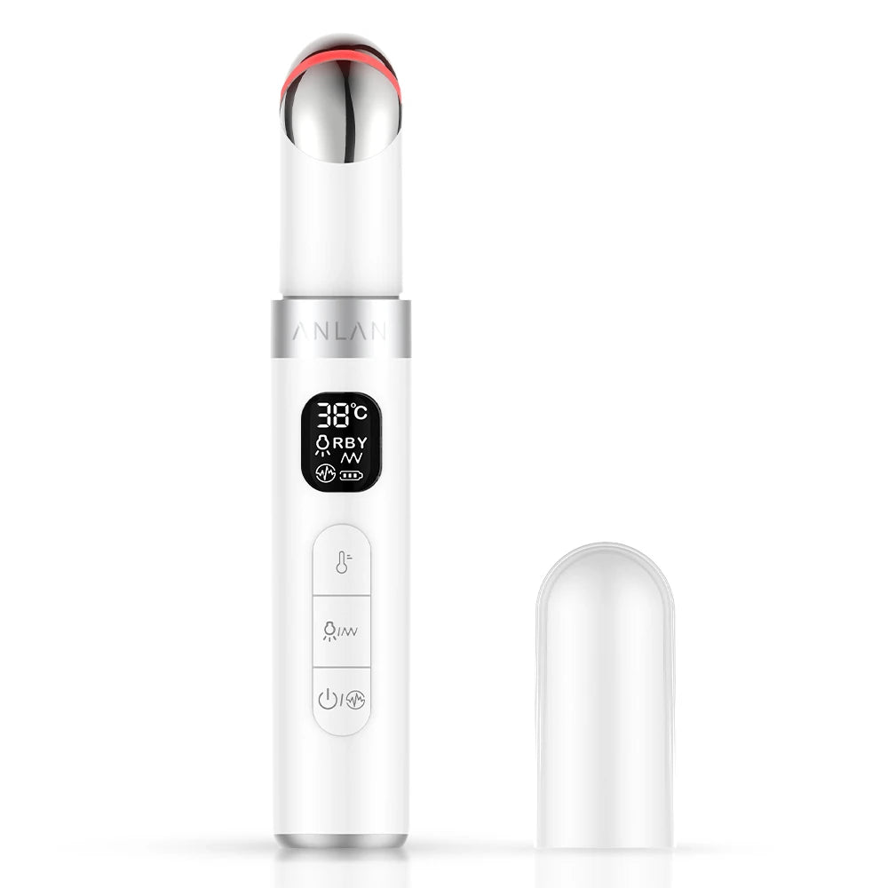 ANLAN Electric Eye Massager – Microcurrent, Hot Compress & Light Therapy for Dark Circles & Wrinkles