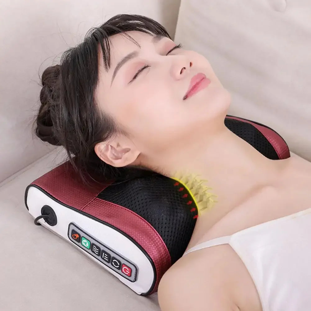 Multifunctional Neck & Shoulder Massager with Hot Compress – Kneading Relief at Home