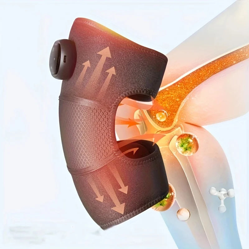 3-in-1 Heated Knee, Elbow & Shoulder Wrap – Vibrating Heat Pad for Joint Relief