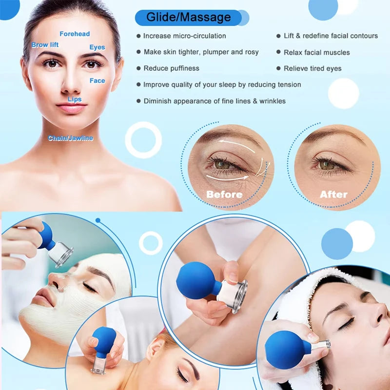 Vacuum Cupping Set – Face & Body Massage for Circulation, Cellulite & Skin Lifting
