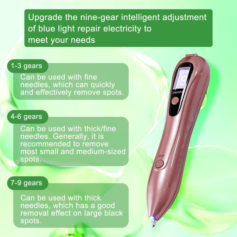 Plasma Pen Skin Tag & Wart Remover – LCD 9-Level Fibroblast Beauty Device