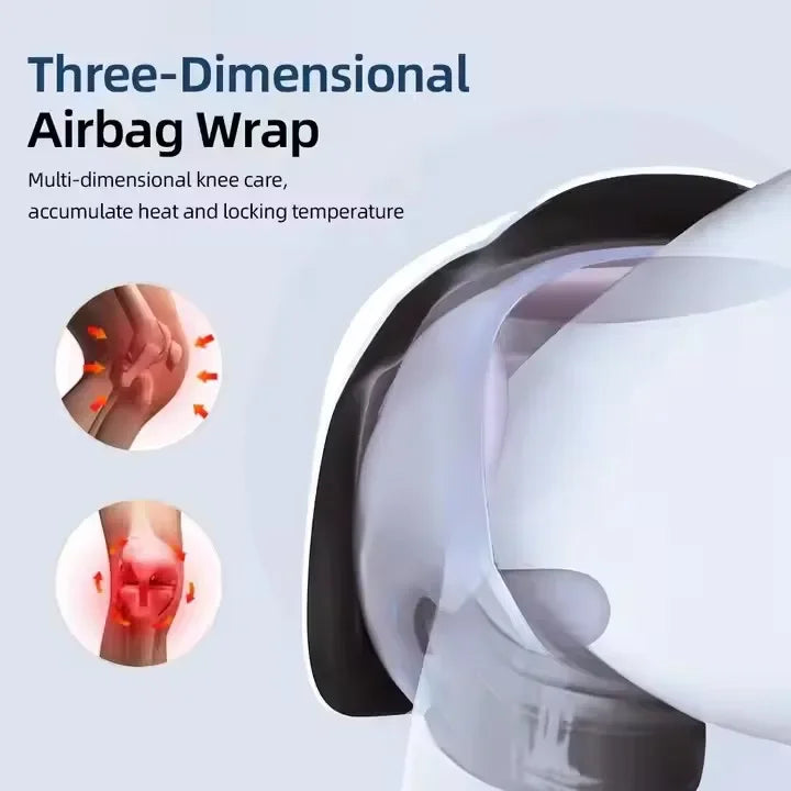 Smart Knee Massager with Infrared Heat & Vibration – Wireless Joint Relief