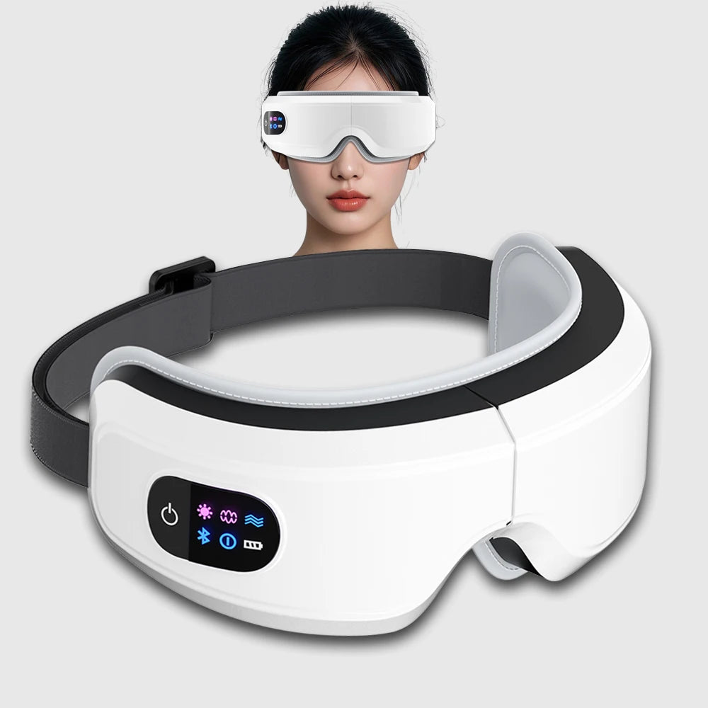 Smart Vibration Eye Massager – Airbag Compression, Bluetooth Music & Sleep Eye Mask