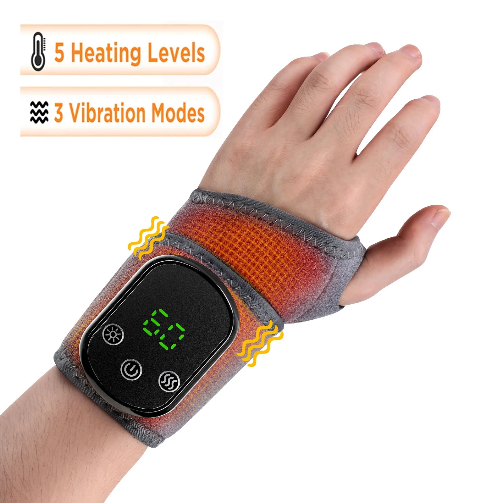 Electric Heated Ankle & Wrist Massager – Vibration + Heat for Joint Relief