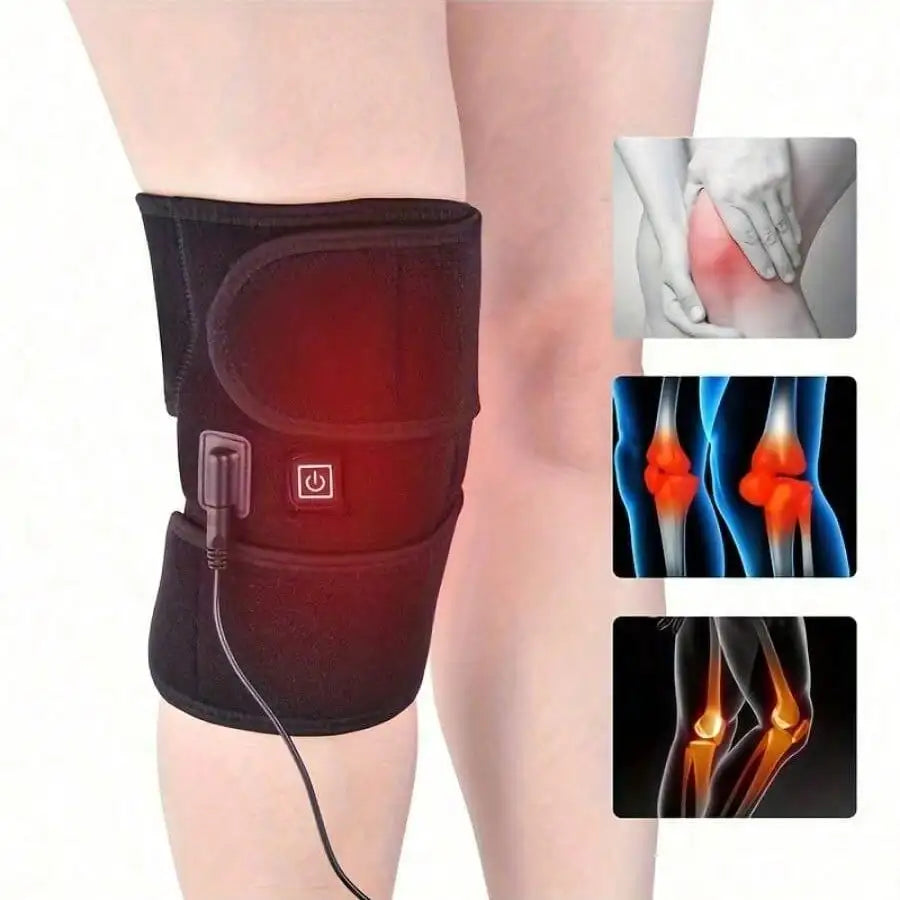 Electric USB Heated Knee Pads – Thermal Heat Therapy for Knee & Leg Pain Relief
