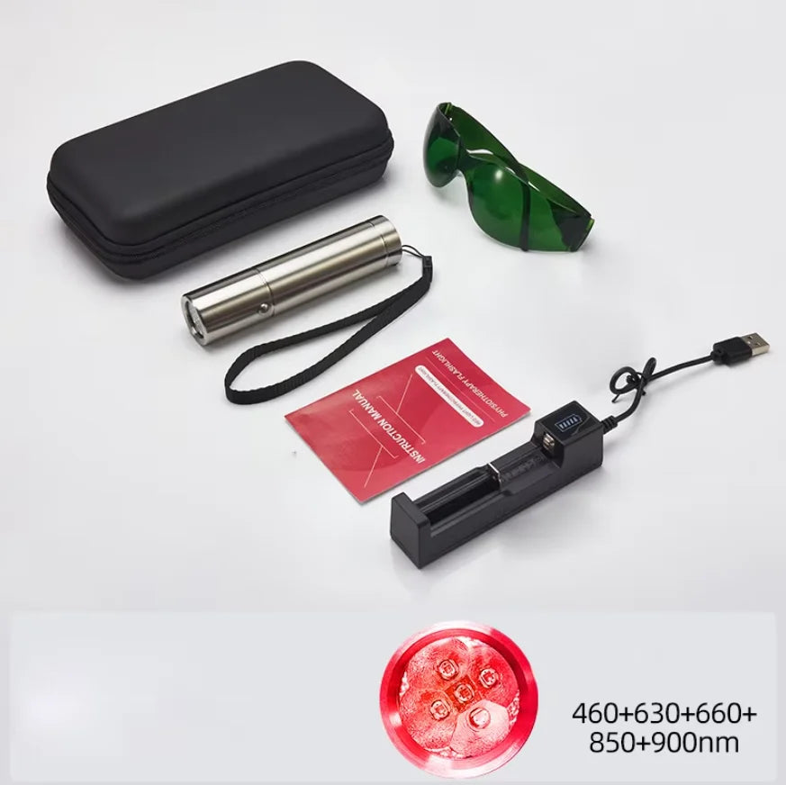 5-Wavelength Blue & Red Light Therapy Device – Acne, Skin Health & Body Relief