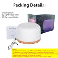 Mini Wood Grain USB Aroma Diffuser – Essential Oil Humidifier with Colourful Night Lights
