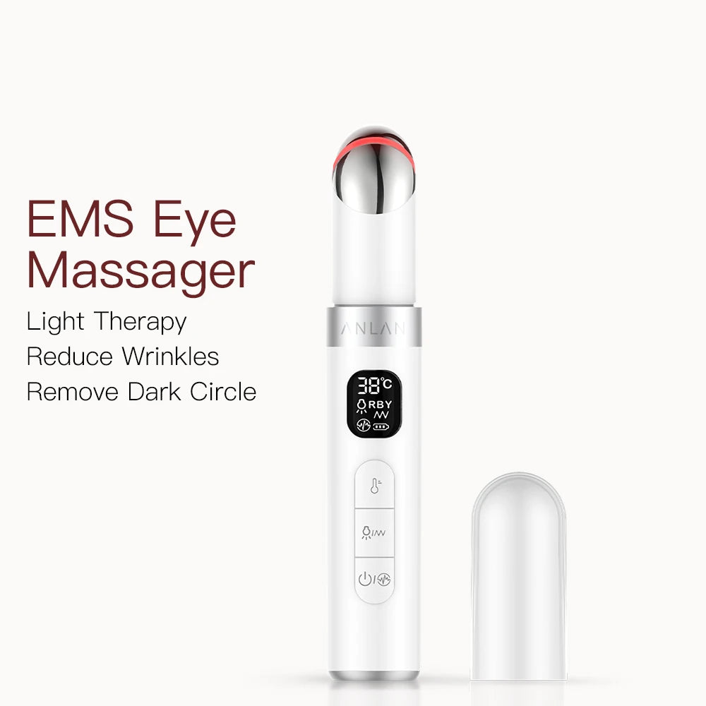 ANLAN Electric Eye Massager – Microcurrent, Hot Compress & Light Therapy for Dark Circles & Wrinkles