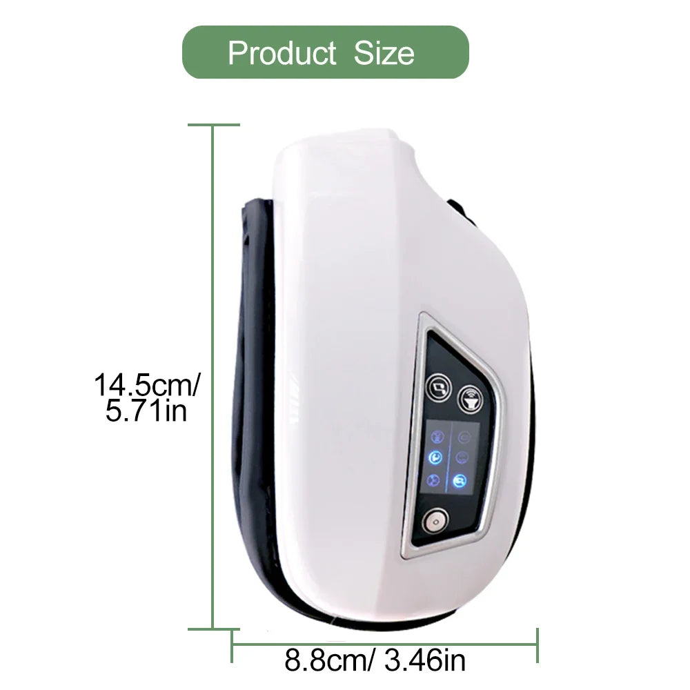 Smart Eye Massager – Vibration, Airbag Compression, Foldable & Bluetooth Music Eye Care