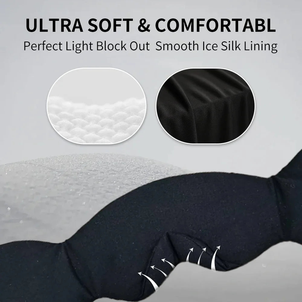Bluetooth Sleep Eye Mask with Immersive Headphones – Comfortable Wireless Sleep Mask