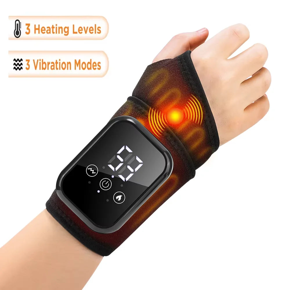 Electric Heated Ankle & Wrist Massager – Vibration + Heat for Joint Relief