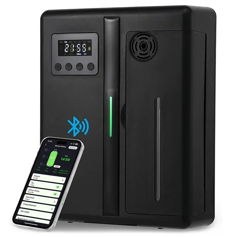 Bluetooth Fragrance Diffuser – 300m³ Coverage Electric Essential Oil Scent Diffuser for Home
