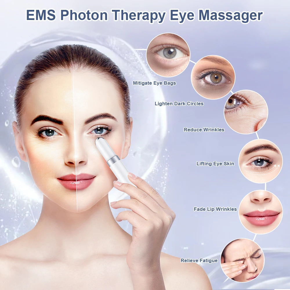 ANLAN Electric Eye Massager – Microcurrent, Hot Compress & Light Therapy for Dark Circles & Wrinkles